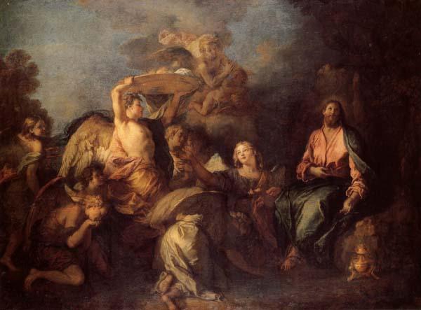 Charles de Lafosse The Temptation of Christ oil painting picture